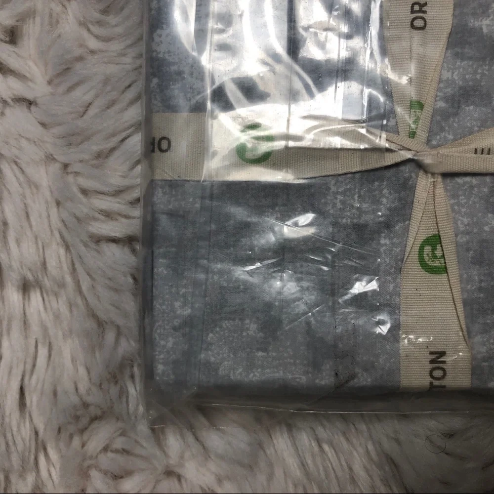 West Elm Grey Scroll Arabesque Organic King Shams